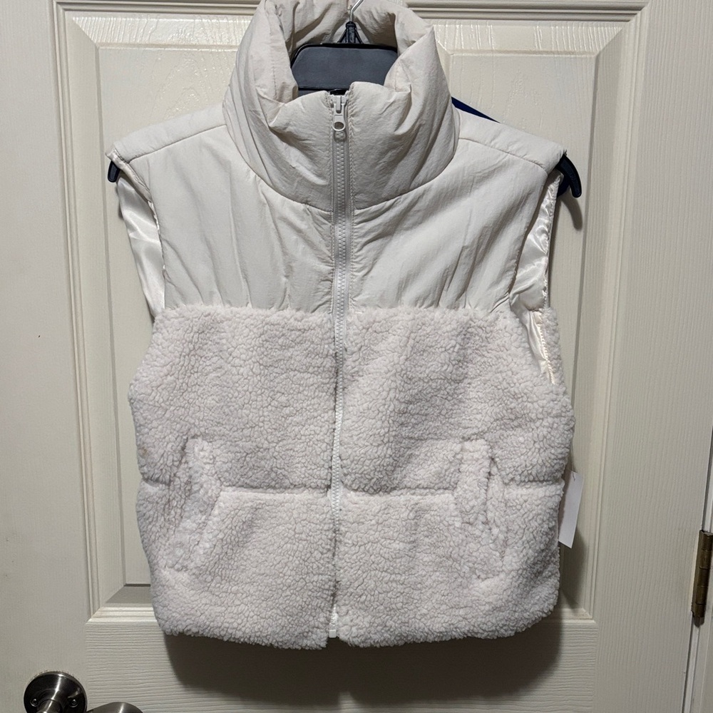 Dry Goods Ivory Sherpa Vest